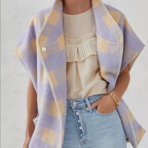 Anthropologie plaid capelet as seen on tiktok